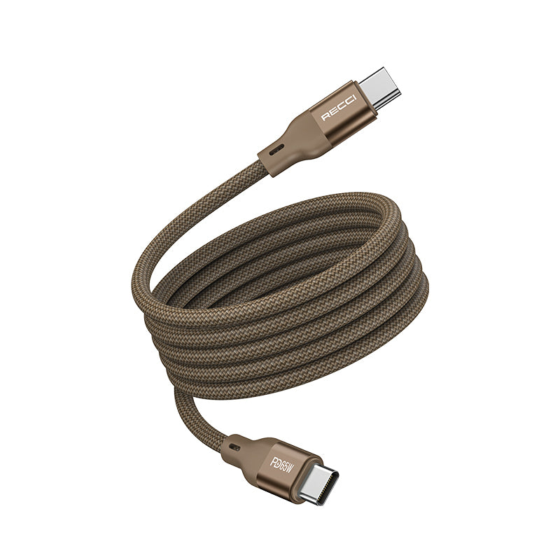 Recci RS23CC Magnetic Serisi Type-C to Type-C PD 65W Hızlı Şarj Özellikli Data ve Şarj Kablosu 1M Recci RS23CC Magnetic Serisi Type-C to Type-C PD 65W Hızlı Şarj Özellikli Data ve Şarj Kablosu 1M